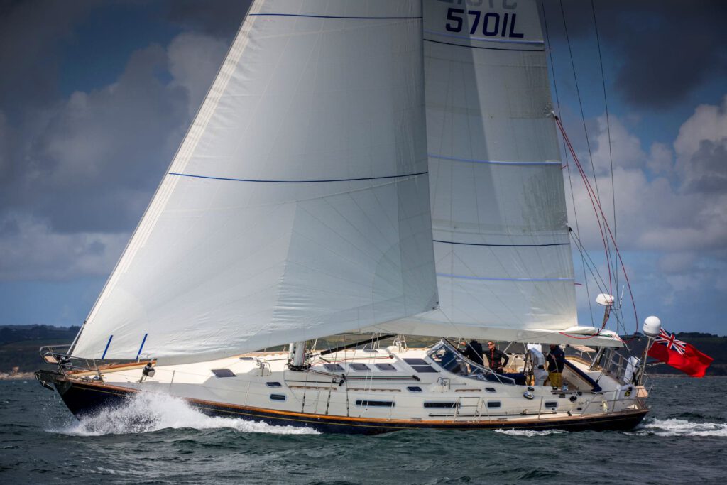 Rustler 57 sailing