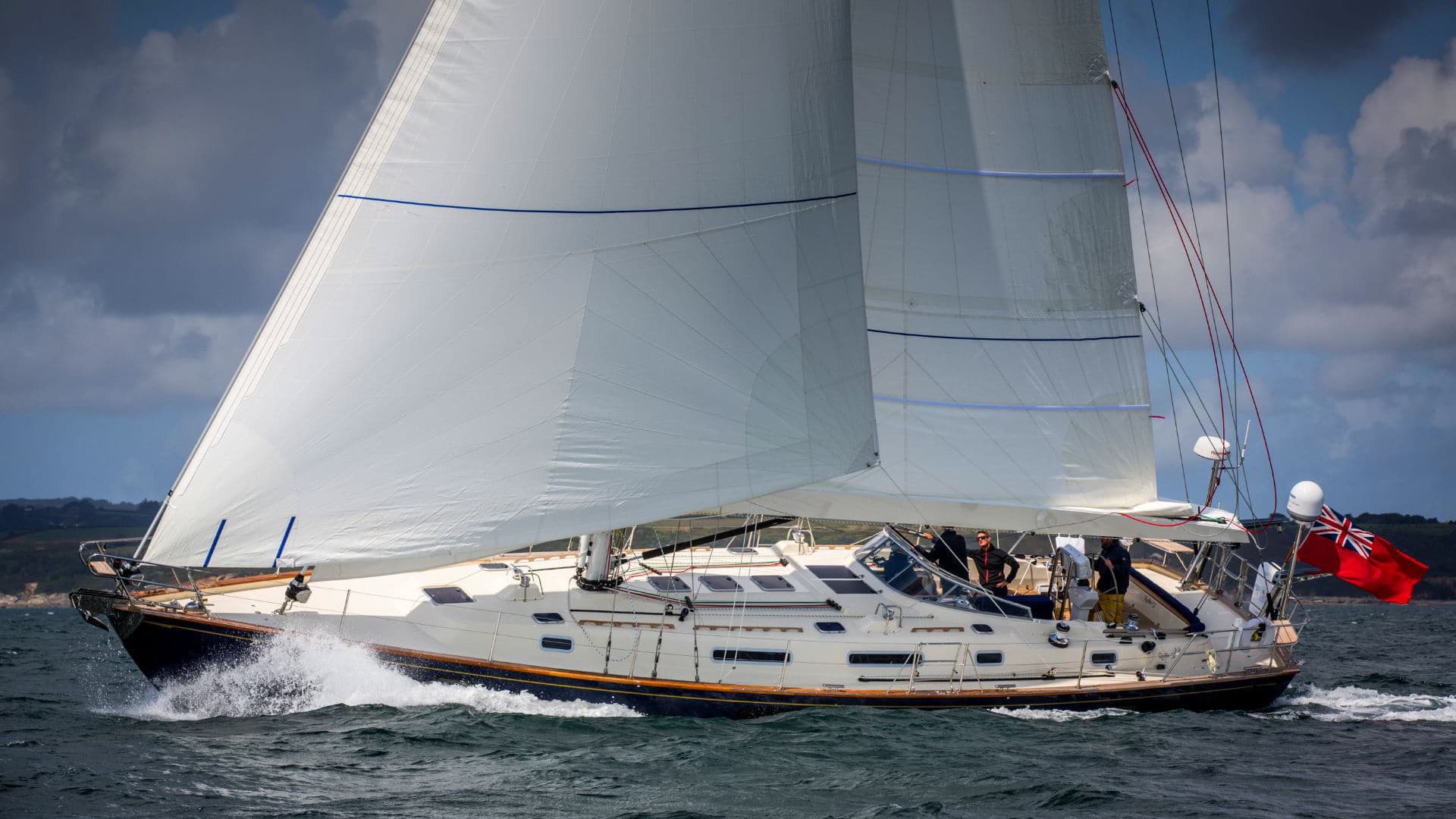 Rustler 57 sailing