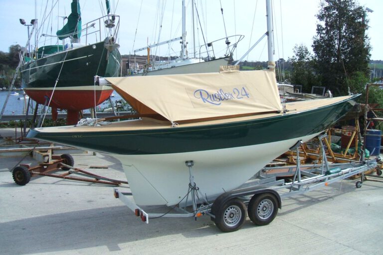 Rustler 24 on trailer
