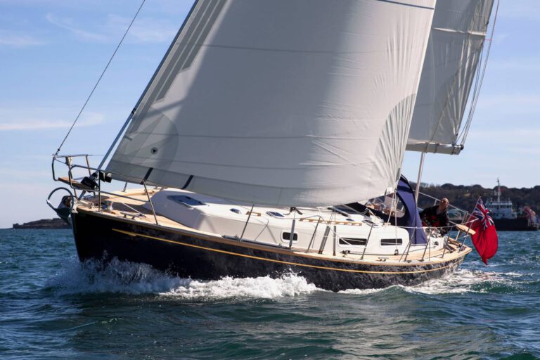 Rustler 37 sailing