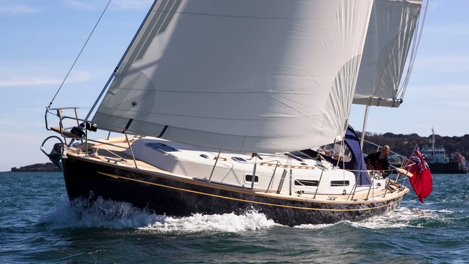 Rustler 37 sailing