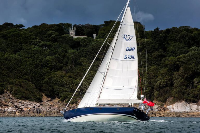 Rustler 57 sailing